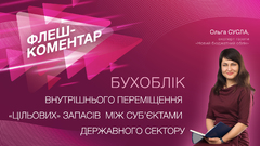 Бухоблік внутрішнього переміщення «цільових» запасів